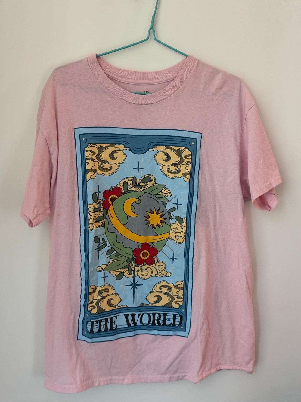 Pink Graphic "The World" Tarot Tee